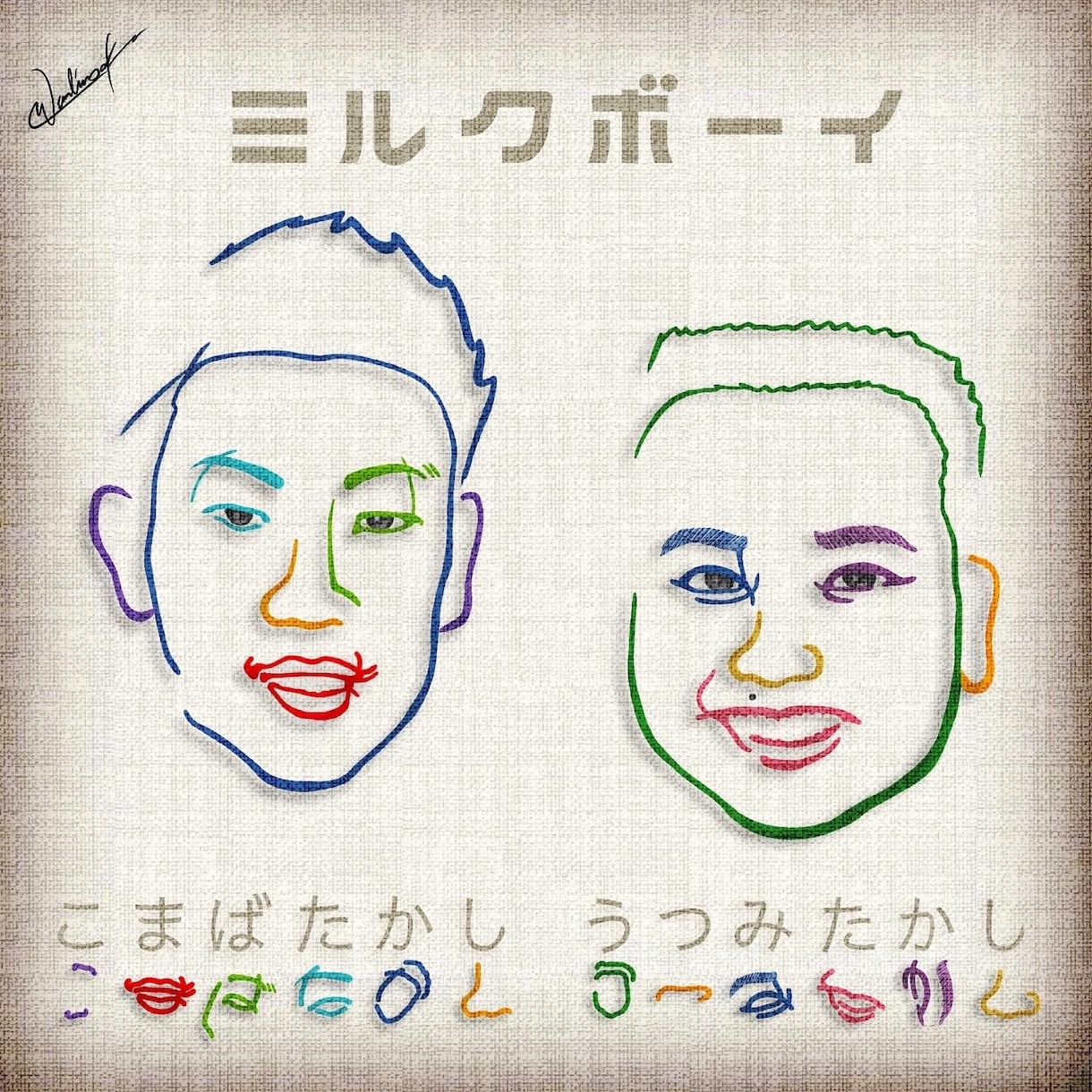 AIには絶対描けない似顔絵を描きます あなたの名前を使ってへのへのもへじを描きます！ イメージ10