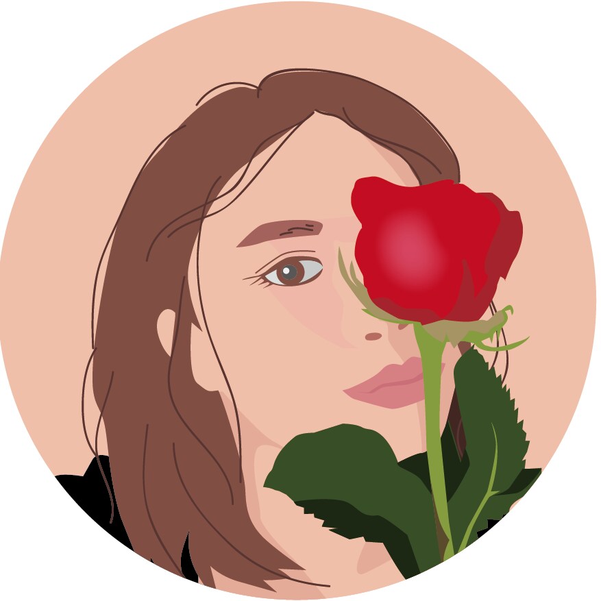 レースの縁取り付き！おしゃれなアイコン作ります 写真をもとにおしゃれなフラットデザインのイラストを作ります イメージ3