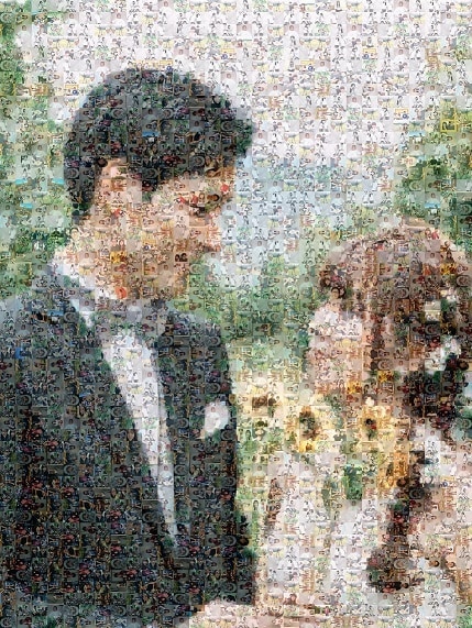 ワンランク上のモザイクアートを写真から作成します ウェルカムボード、記念品やTシャツ等のデザイン、プレゼントに イメージ3