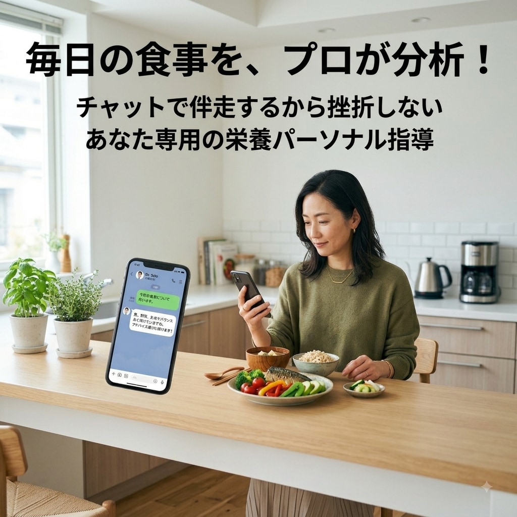 30・40代女性✨体の波に合わせた食事指導をします 1日350円✨無駄な努力を卒業！体質に合わせた賢い食事改善 イメージ1