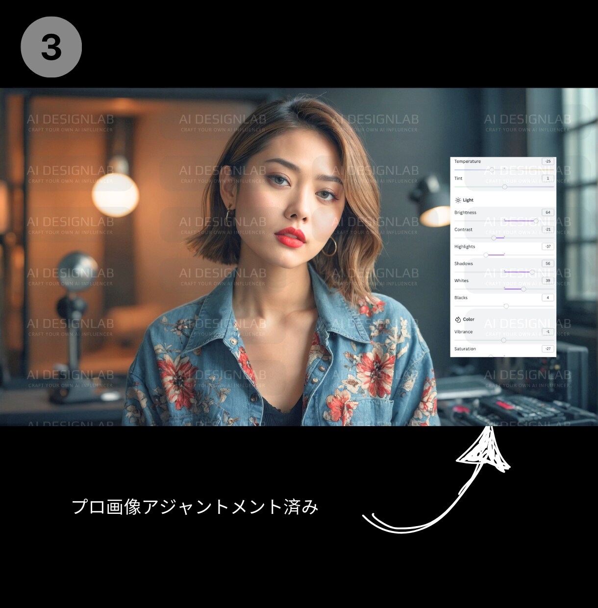 Canva超リアルモデル画像テンプレート提供します 超リアルSクラスモデル画像[商用可能]Youtuber 02 イメージ5