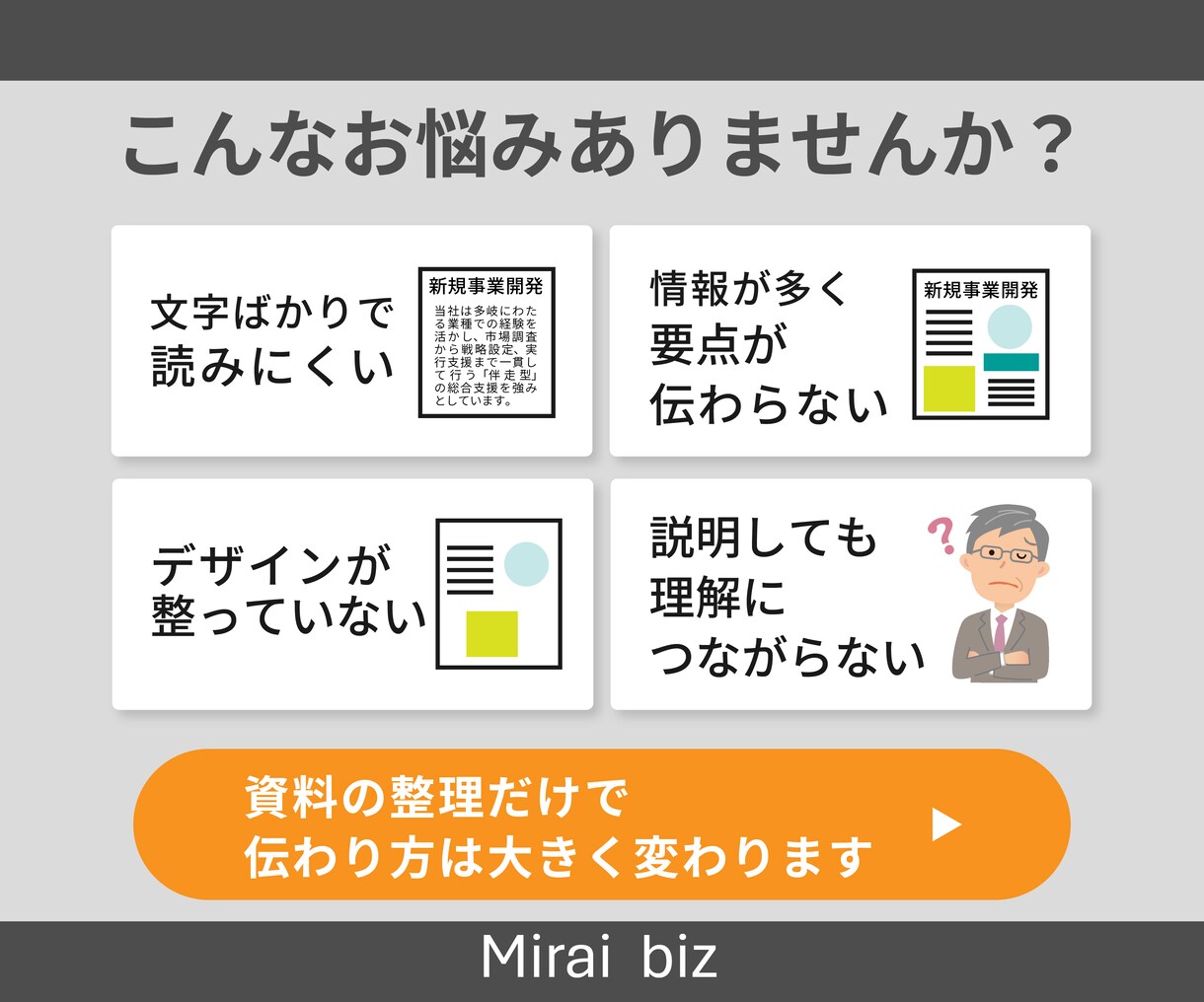 ビジネスの価値が伝わるスライドを作成します 相手や目的に合わせて整えるビジネス資料を制作 イメージ3