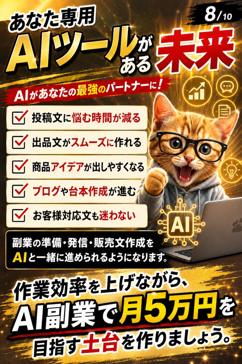１人で苦労して稼ぐ時代を終わらせます 月5万を叶えるための副業最強セット イメージ8