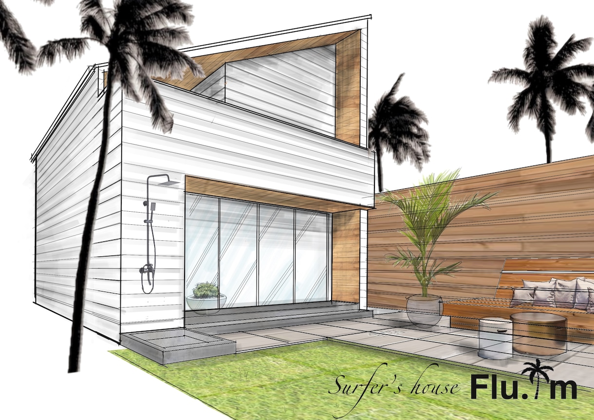 建築士がprocreateでパースの描き方教えます iPadで描く建築パース、図面、お絵描きのレッスンします！ イメージ4