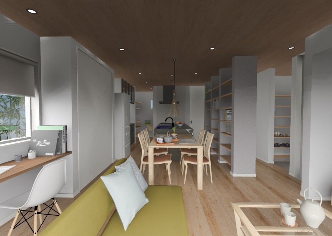 住宅の内観パース作成します 図面だけではイメージできないといった不安を解消しませんか？ イメージ2