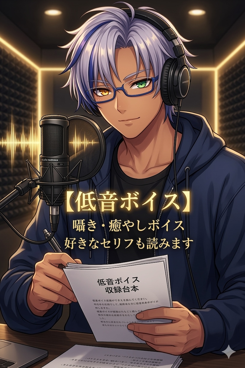 低音ボイスでナレーションやセリフの読み上げをします 重厚な響きと癒やしの低音ボイス。最短当日納品、商用利用可。 イメージ1