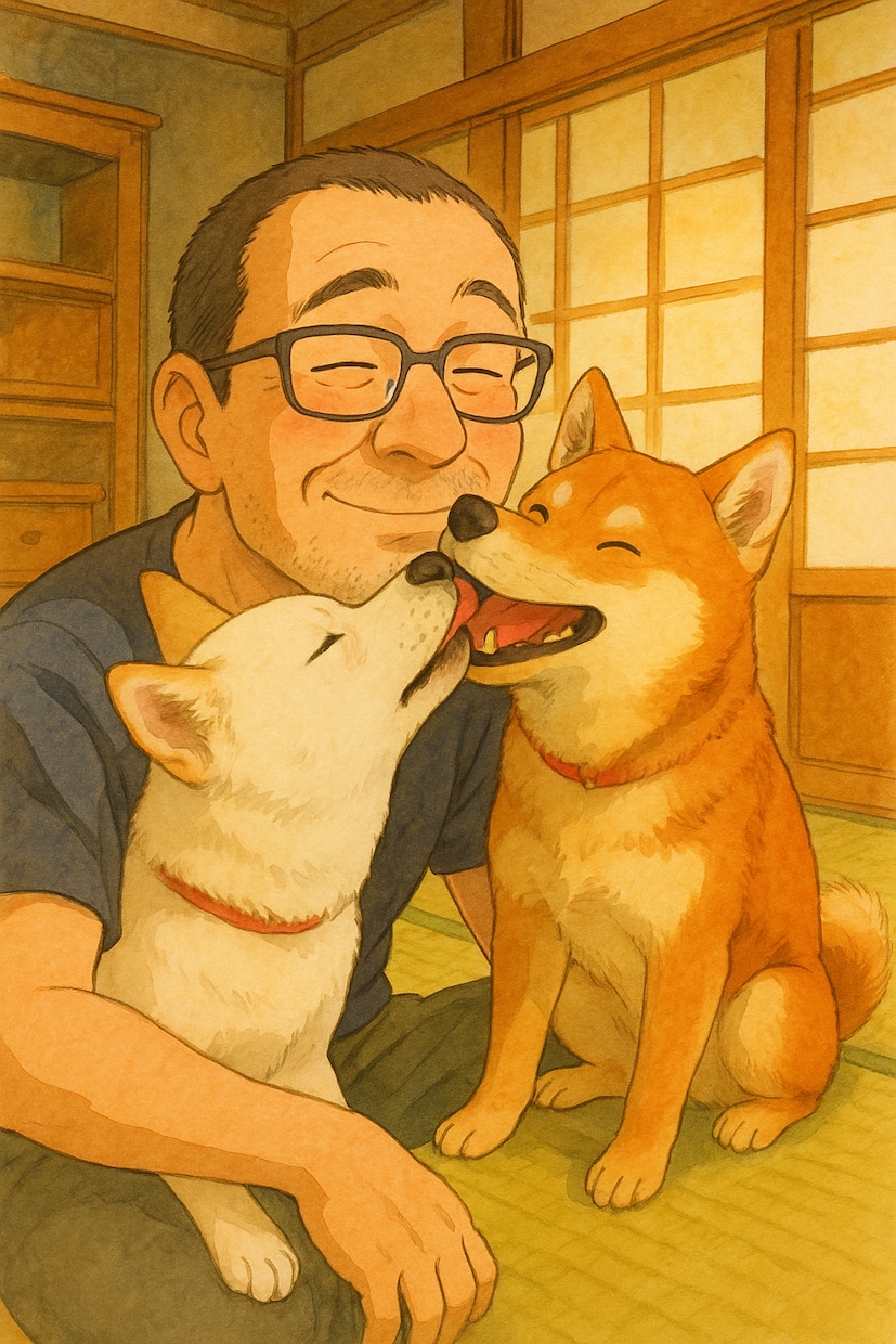 柴犬2匹と暮らすおじさんが話を聞きます クスッと笑える癒しの時間をお届け イメージ2