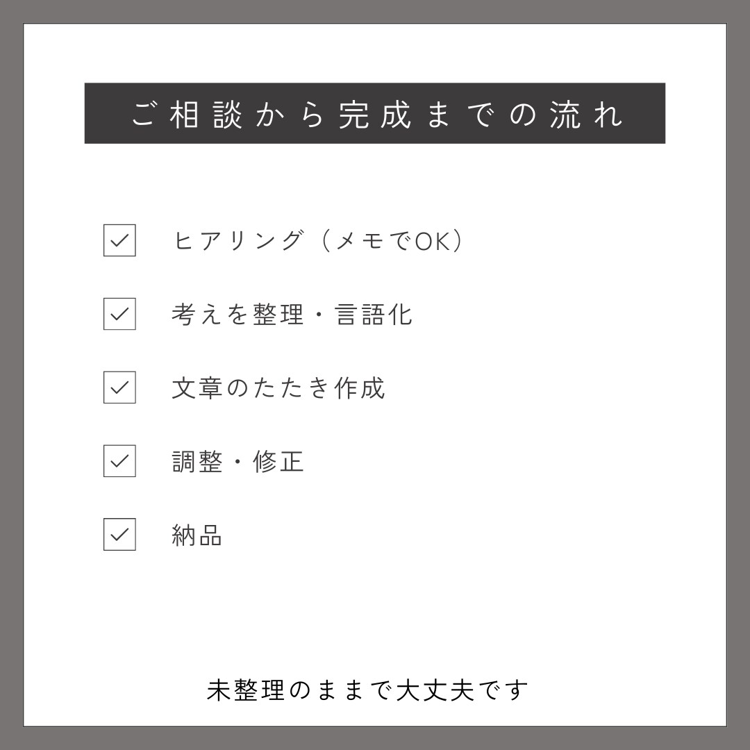 専門知識不要｜AIで文章作成や考えの整理をします 何を書けばいいか分からない状態からでも大丈夫です イメージ2