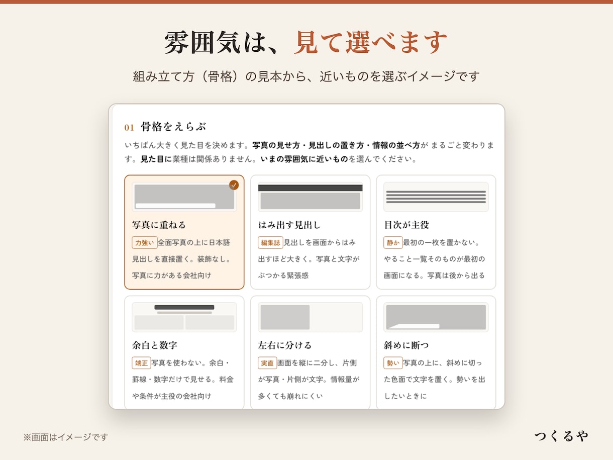 初心者OK！個人店・サロンのホームページを作ります 完成見本を見て選べる・スマホ対応・2万円から イメージ4
