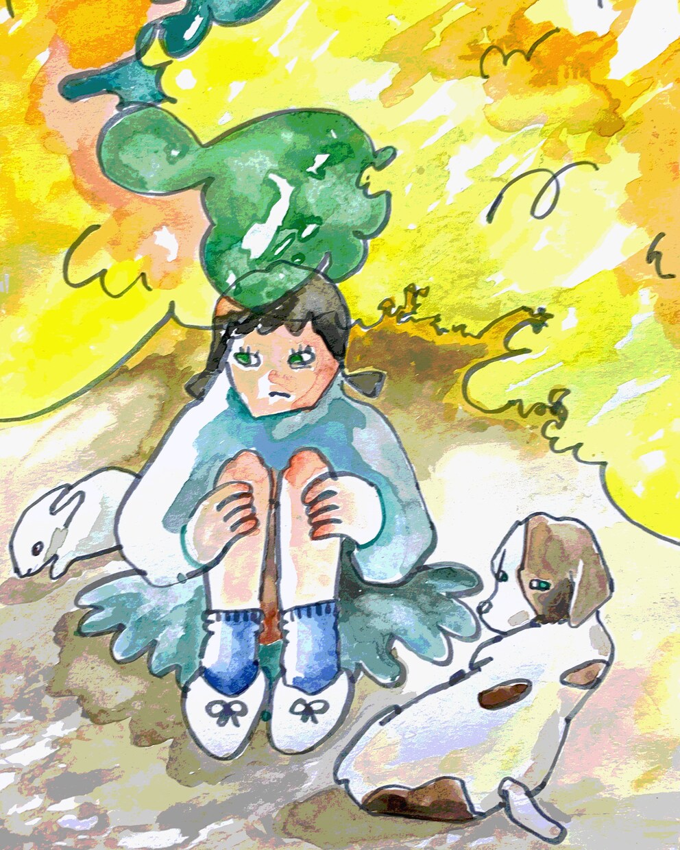 アナログならではの柔らかな魅力ある作品を提供します 絵の具の滲みや手描きの筆跡を活かした温かい作風が得意です。 イメージ6