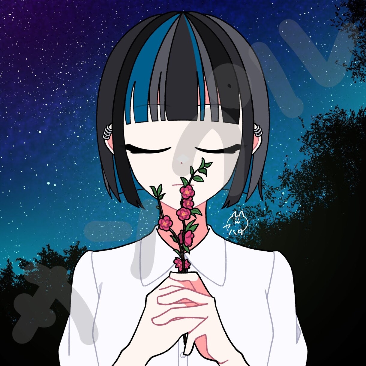 可愛いSNSアイコンお安く描きます シンプル&ポップで平面的なアニメ塗りイラスト イメージ5