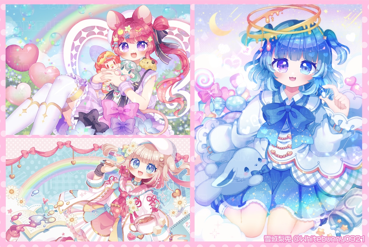 キラキラ！鮮やかで目を引くイラスト制作します Vtuber・VLiver・歌い手・配信者さんにオススメ！ イメージ2