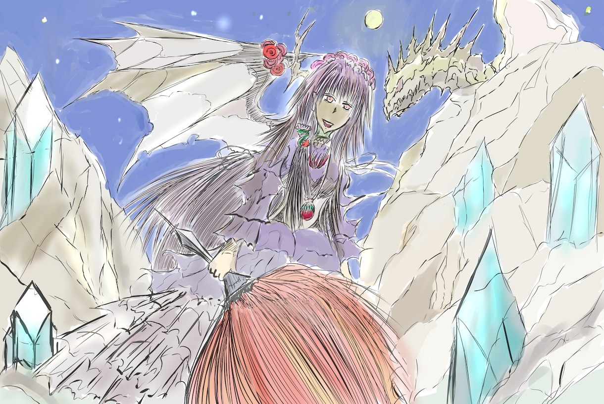 ダークファンタジーのイラストを描きます 【安価！】綺麗でダークな絵を描いています！ イメージ1