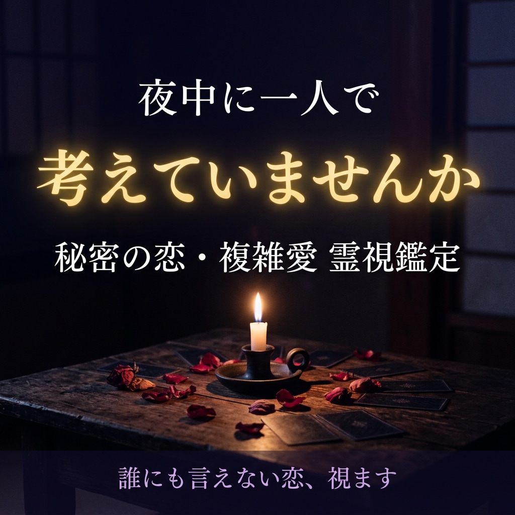 複雑な恋愛｜あの人の気持ちを霊視します 誰にも相談できない恋…相手の本音を霊視します イメージ2