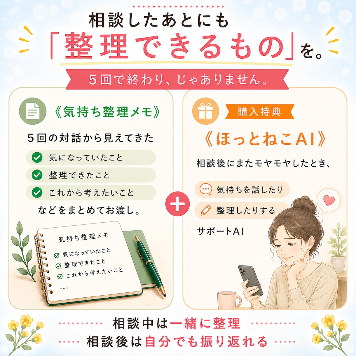 まだ介護じゃない親の心配を一緒に整理します 「相談するほど？」の段階から、家族のこれからを考えます イメージ7