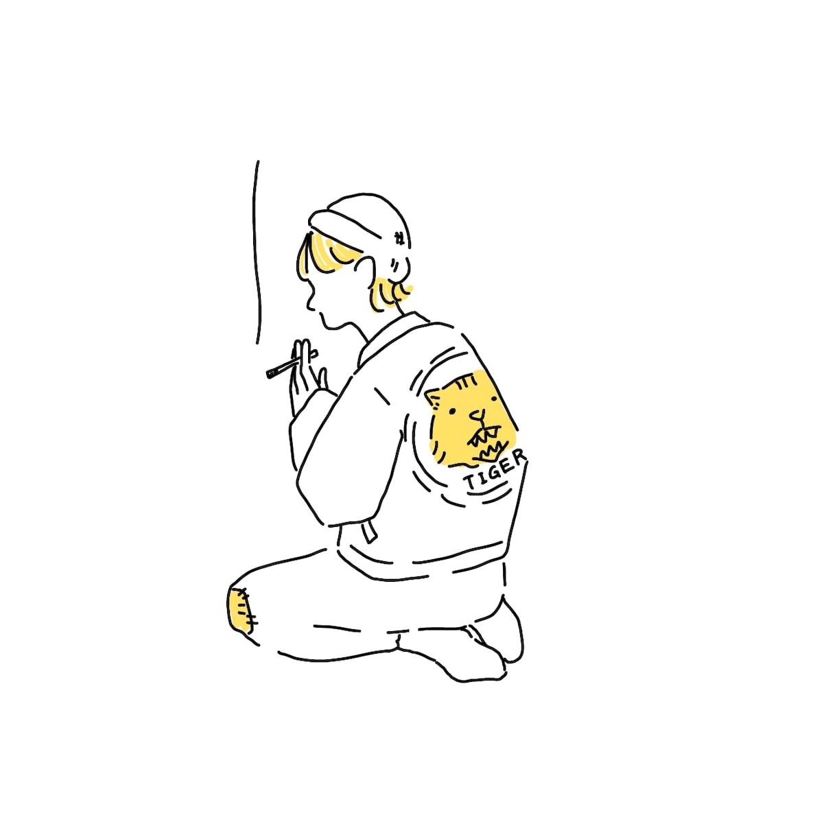 シンプルかつシュールでかわいいイラストを提供します LINEやInstagramのアイコン、お店のロゴに！ イメージ8