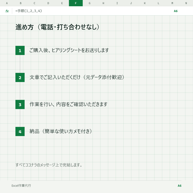 そのExcel作業、代わりにやります 元経営者・会計実務の視点で対応 イメージ5