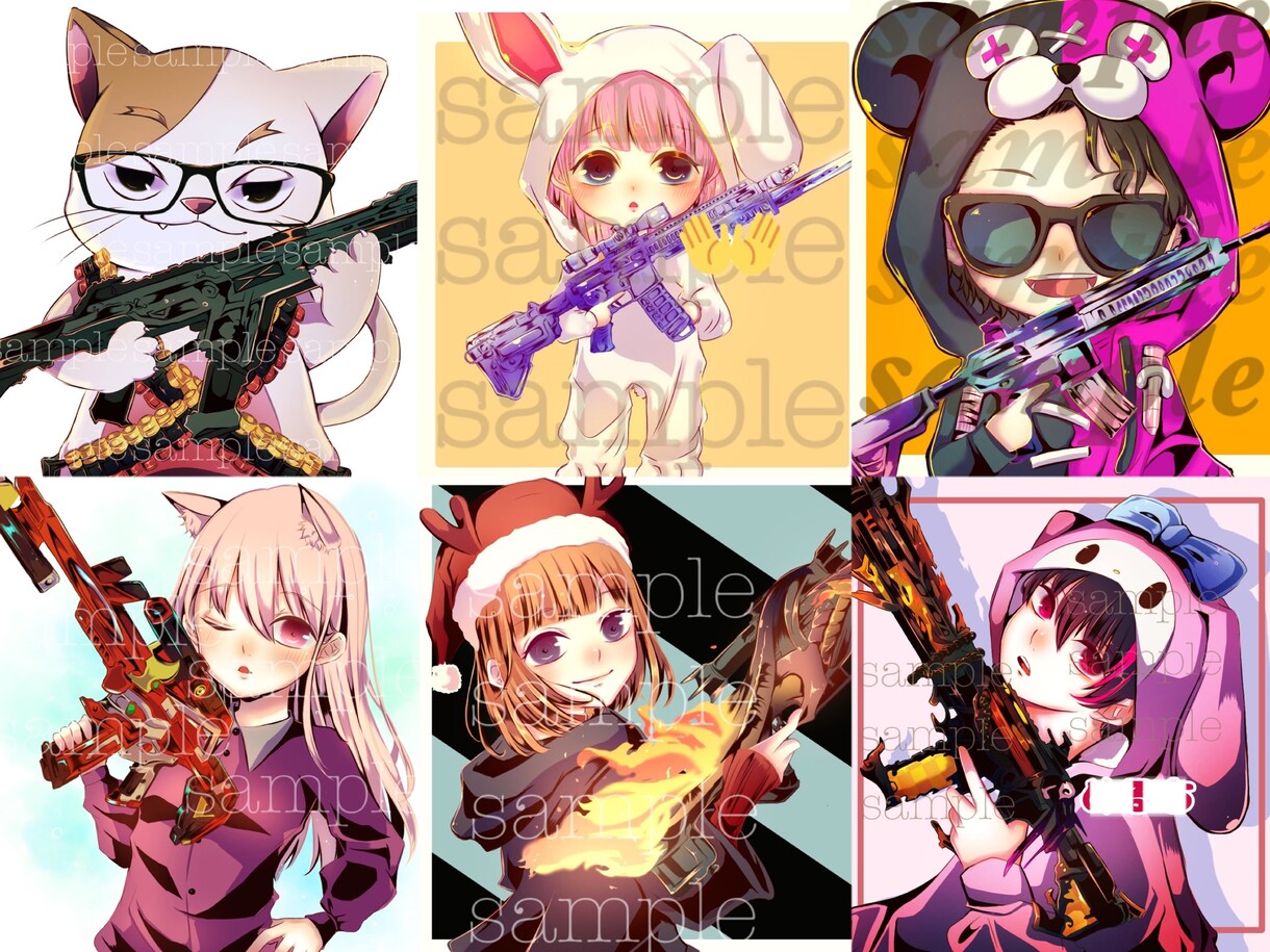 荒野行動❁PUBG❁APEX等アイコンお描きします ✧︎ココナラ・Twitter総販売実績460件突破✧︎ イメージ6
