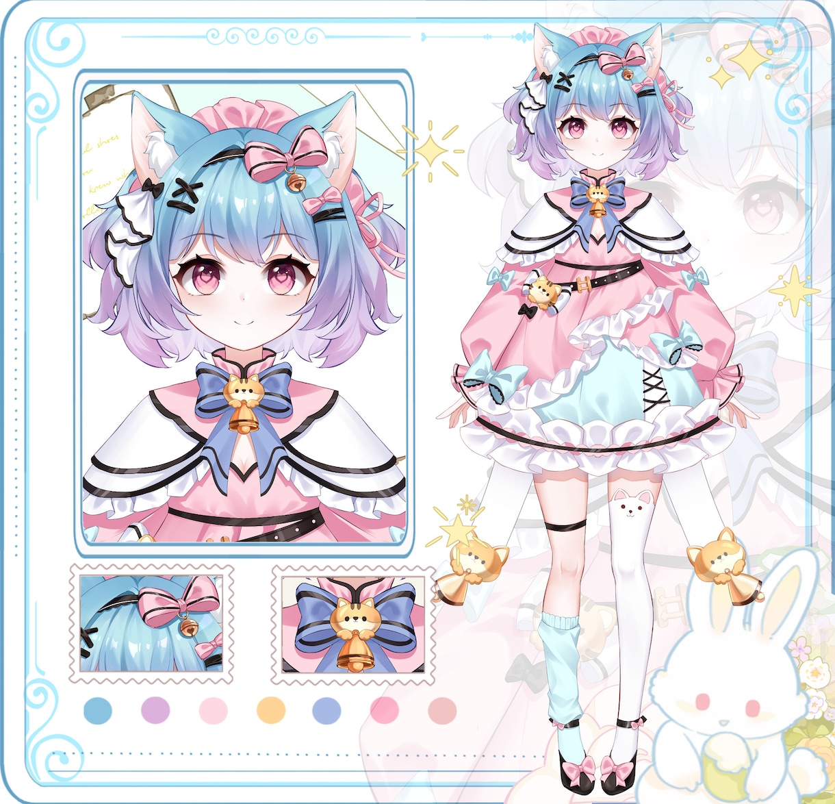 全力でVtuberデビューを徹底サポートいたします キャラデザ、Live2D、パーツ分け、修正無制限、著作権譲渡 イメージ2