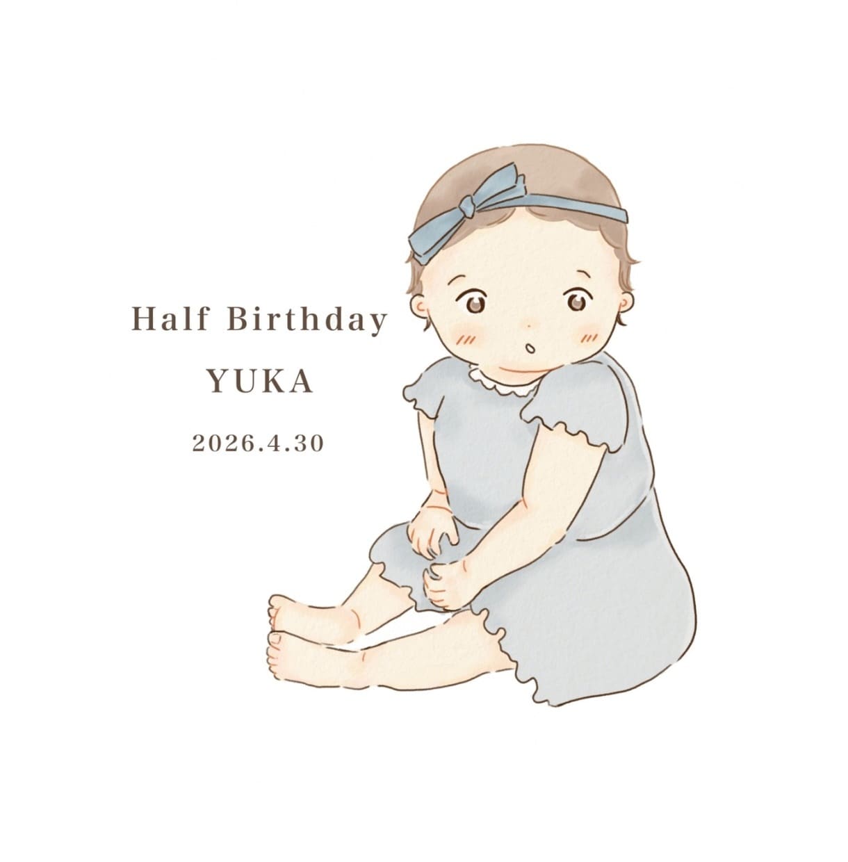 今だけをやさしくのこす赤ちゃんイラストお描きします 保育士経験より、依頼者様のご希望や想いにしっかり向き合います イメージ8