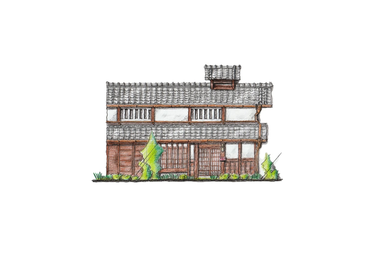 思い出に残したい建物を手描きします 解体、建替、リフォームさ、売却などされた建物の再現します イメージ1