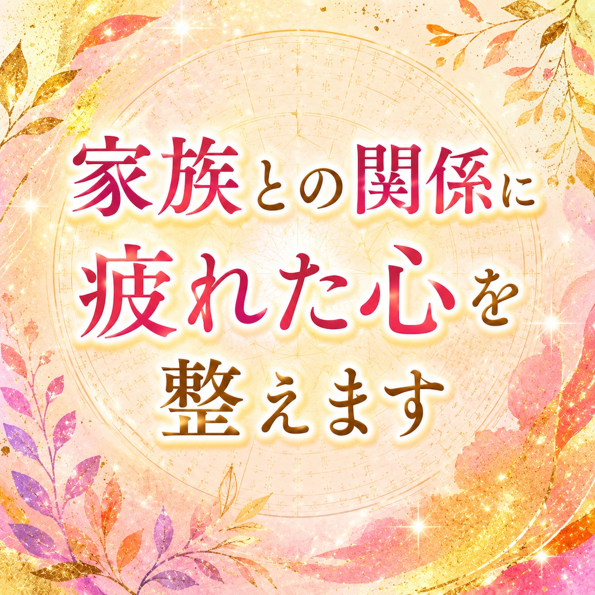 家族との関係に疲れた心を整えます 家族だからこその悩みに、心を込めて寄り添います。 イメージ1