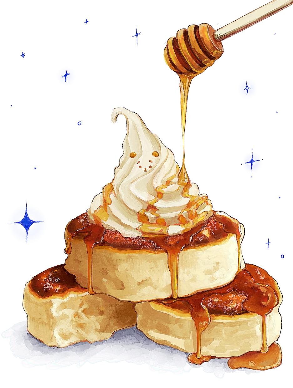 リアルなスイーツ×かわいいキャラクターを描きます かわいい！おいしそう！と言いたくなるイラストをお描きします！ イメージ1