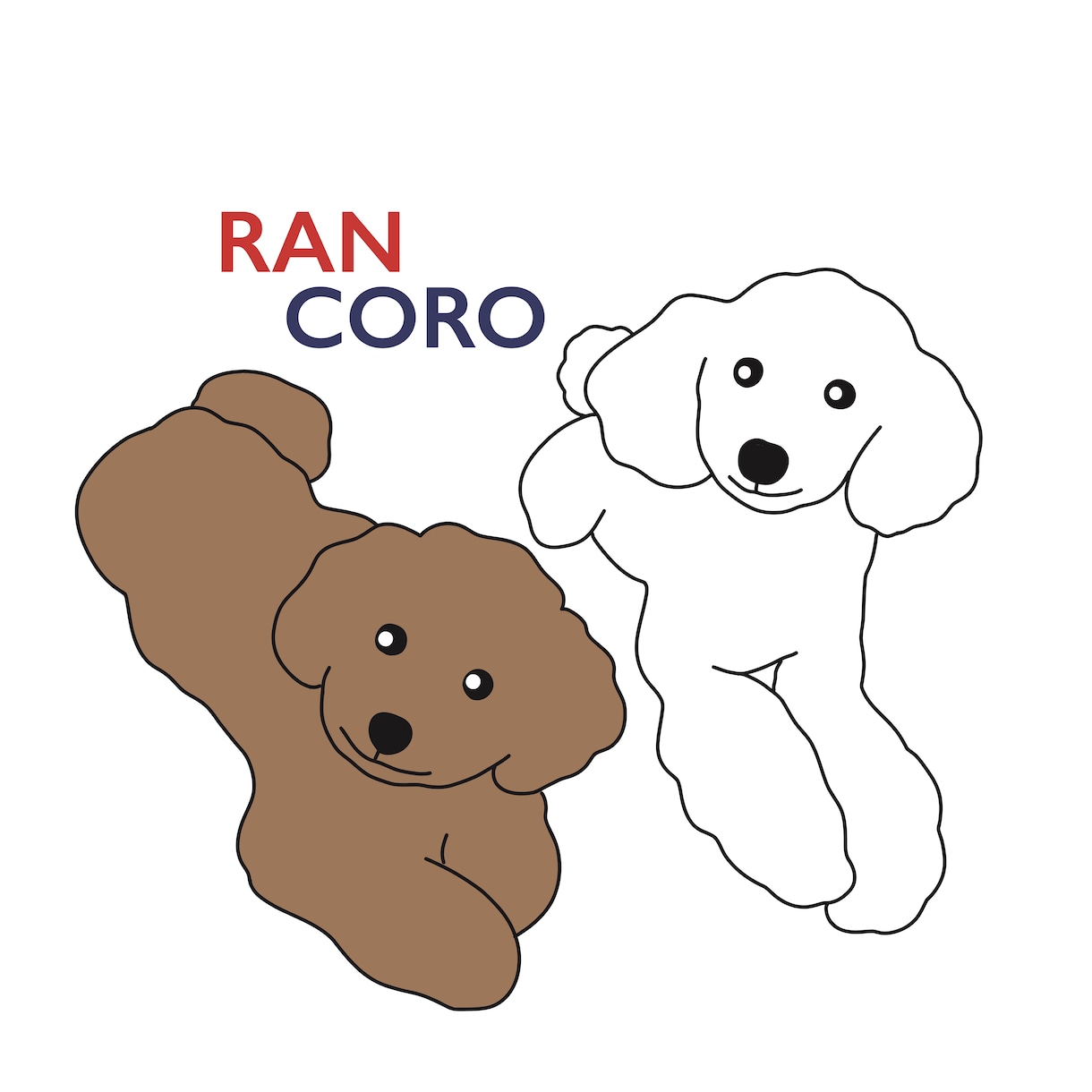 イラストを心を込めて描きます 線画イラストでシンプルに、愛犬や人物を描きます イメージ3