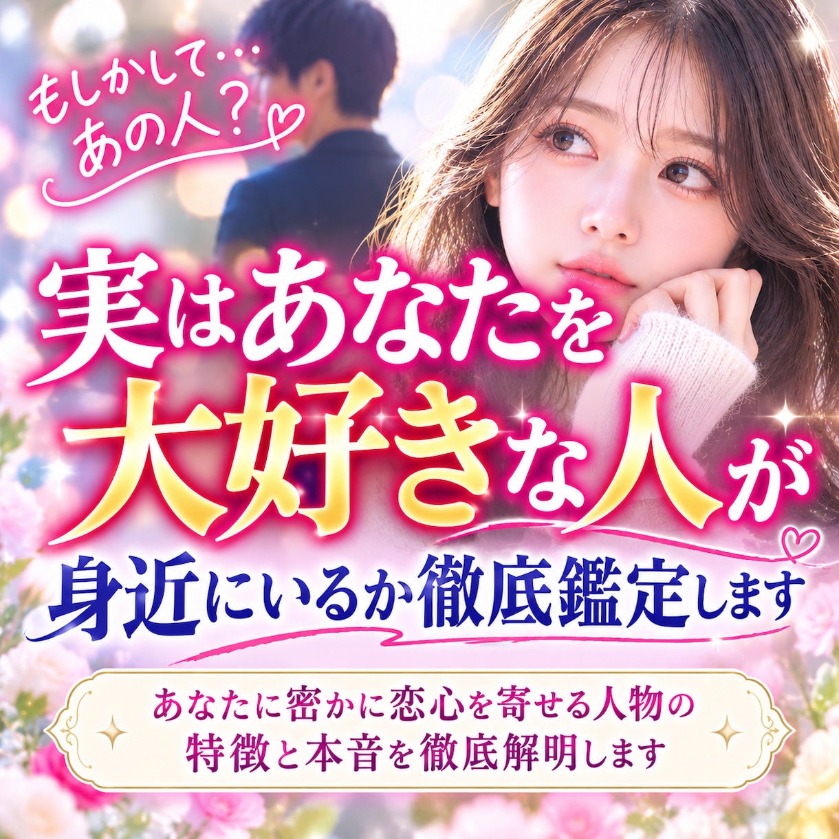 実はあなたを大好きな人が身近にいるか徹底鑑定します あなたに密かに恋心を寄せる人物の特徴と本音を徹底解明します イメージ1