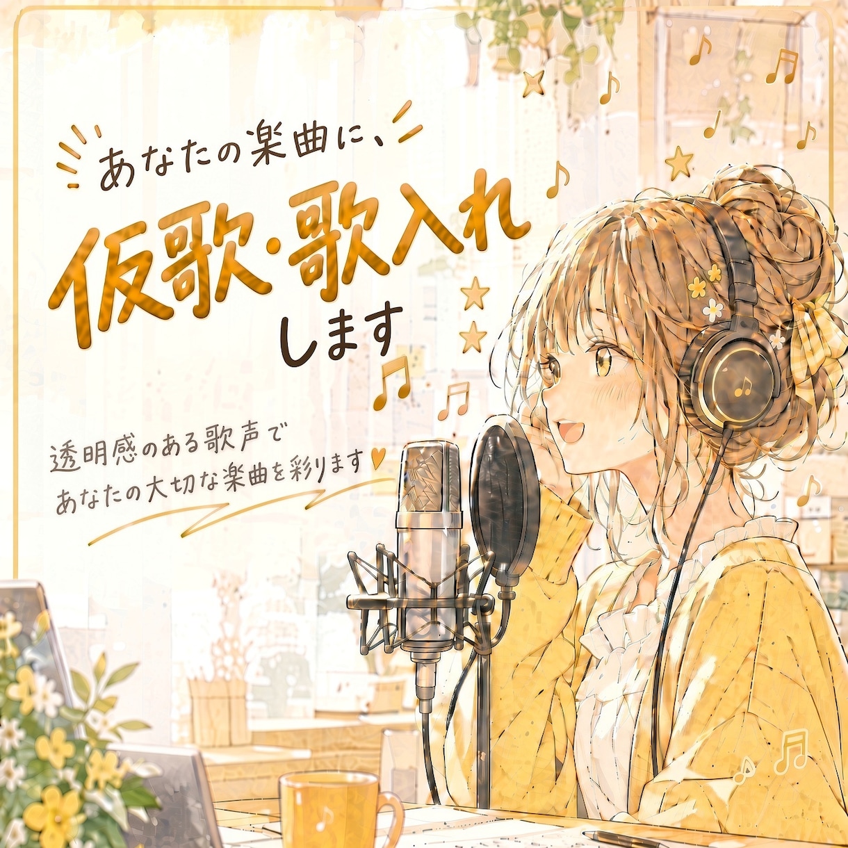 現役Vtuberが仮歌・歌入れを承ります 透明感のある歌声も、明るく弾ける歌声もお任せください！ イメージ1