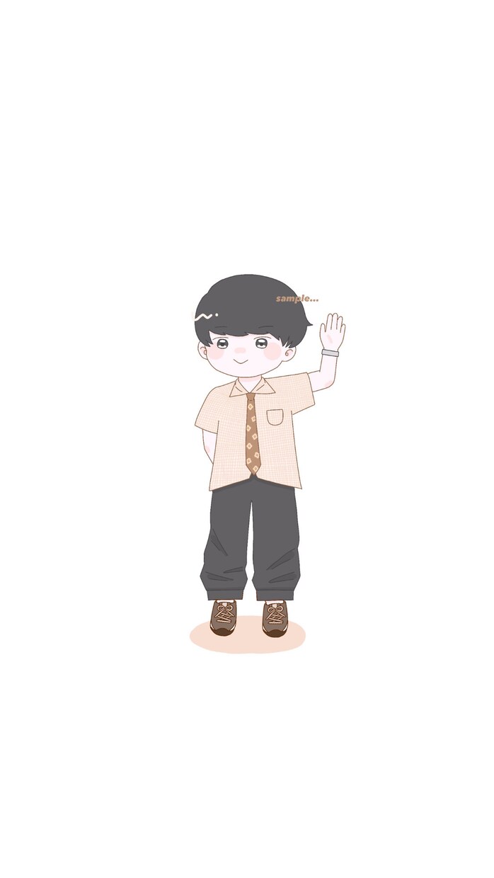 やさしい色味のゆるふわ似顔絵お描きします アイコンやプレゼント、アクリルキーホルダーに(o^^o)♡ イメージ2