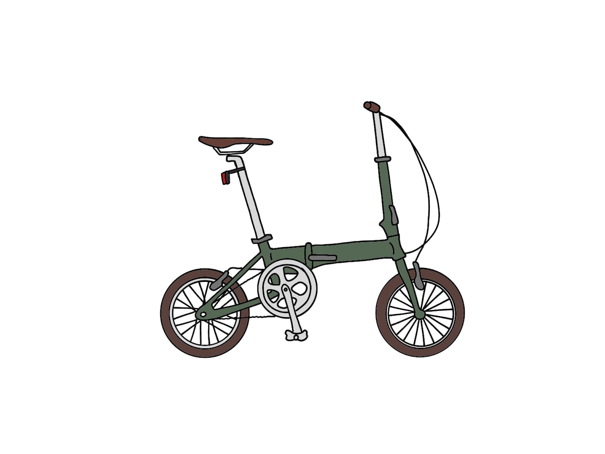 お気に入りの写真を元に自転車の絵をお描きします 優しいタッチのシンプル自転車ゆるイラスト イメージ1
