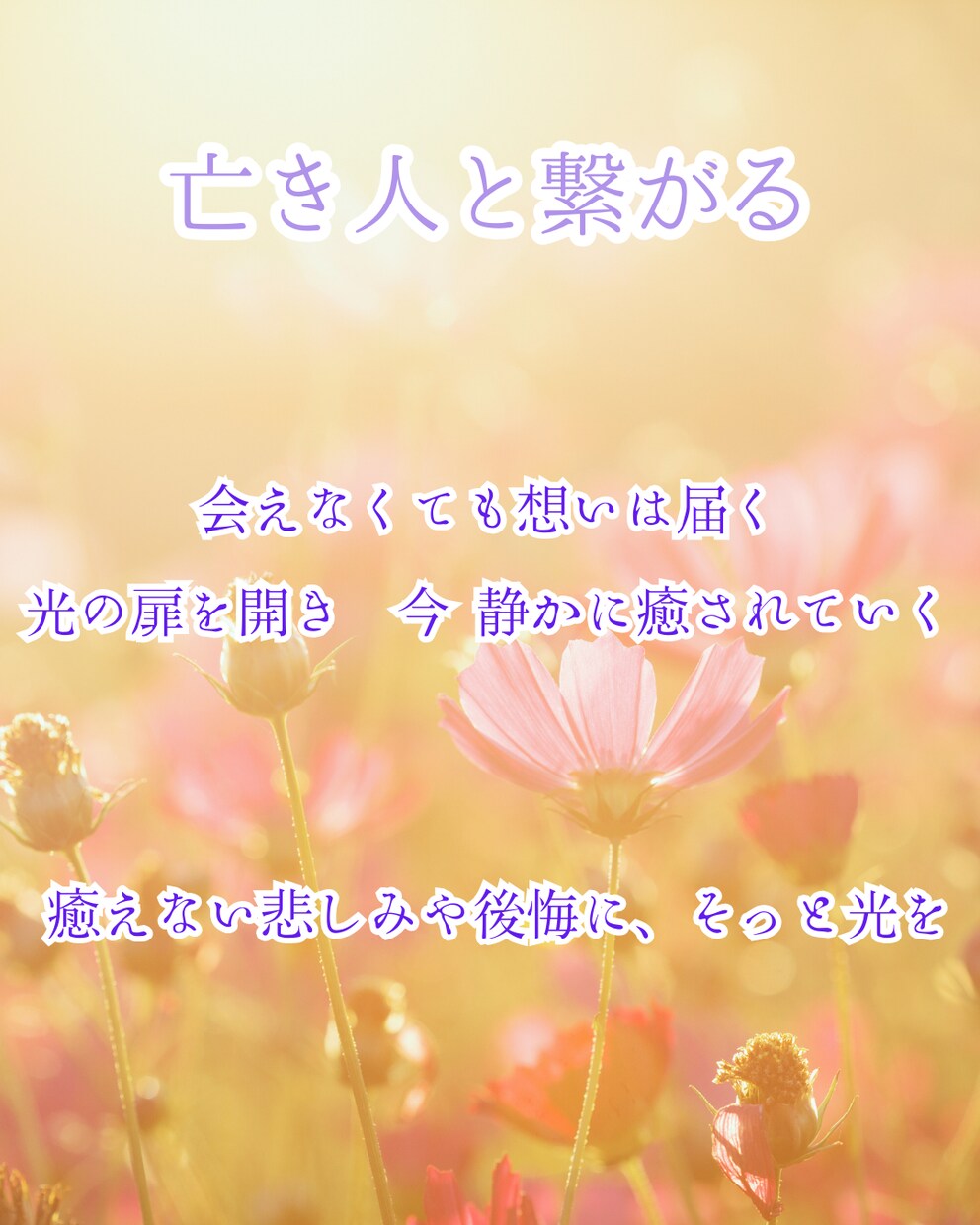 大切な故人様と貴方の心のケアを致します ――悲しみの奥にある"愛"を光に変えるー イメージ1