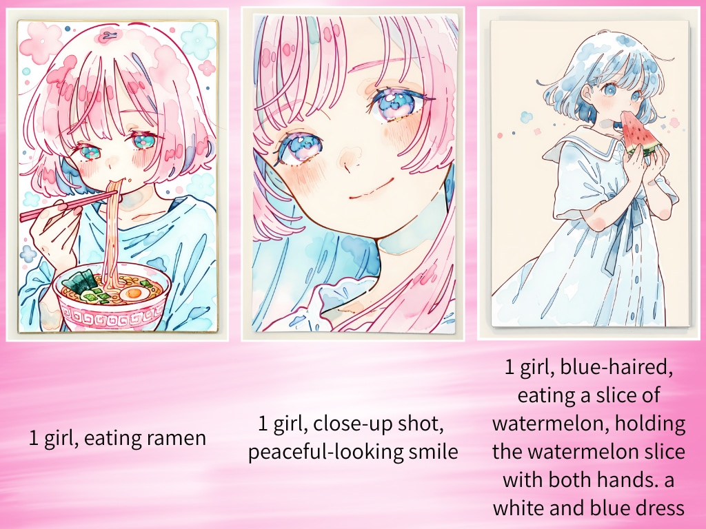 実績10件まで特別価格 画像LoRA作成代行します 思い通りのキャラ・画風固定 アニメ調・リアル調両方できます イメージ2