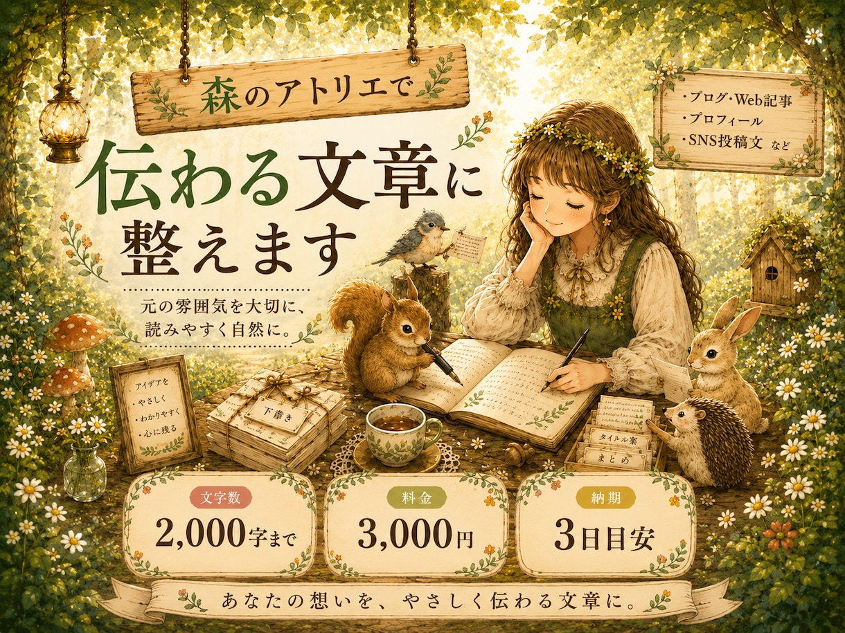 ブログ・Web文章を読みやすく自然にリライトします 元の雰囲気を大切に、読みやすく整えます イメージ1