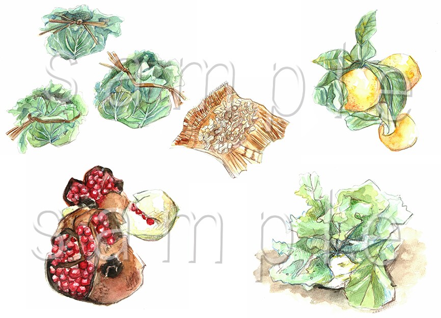 印象に残る凛とした手描き水彩イラストを描きます カードや挿絵〜植物・建物や街並み、プレゼン資料まで イメージ2