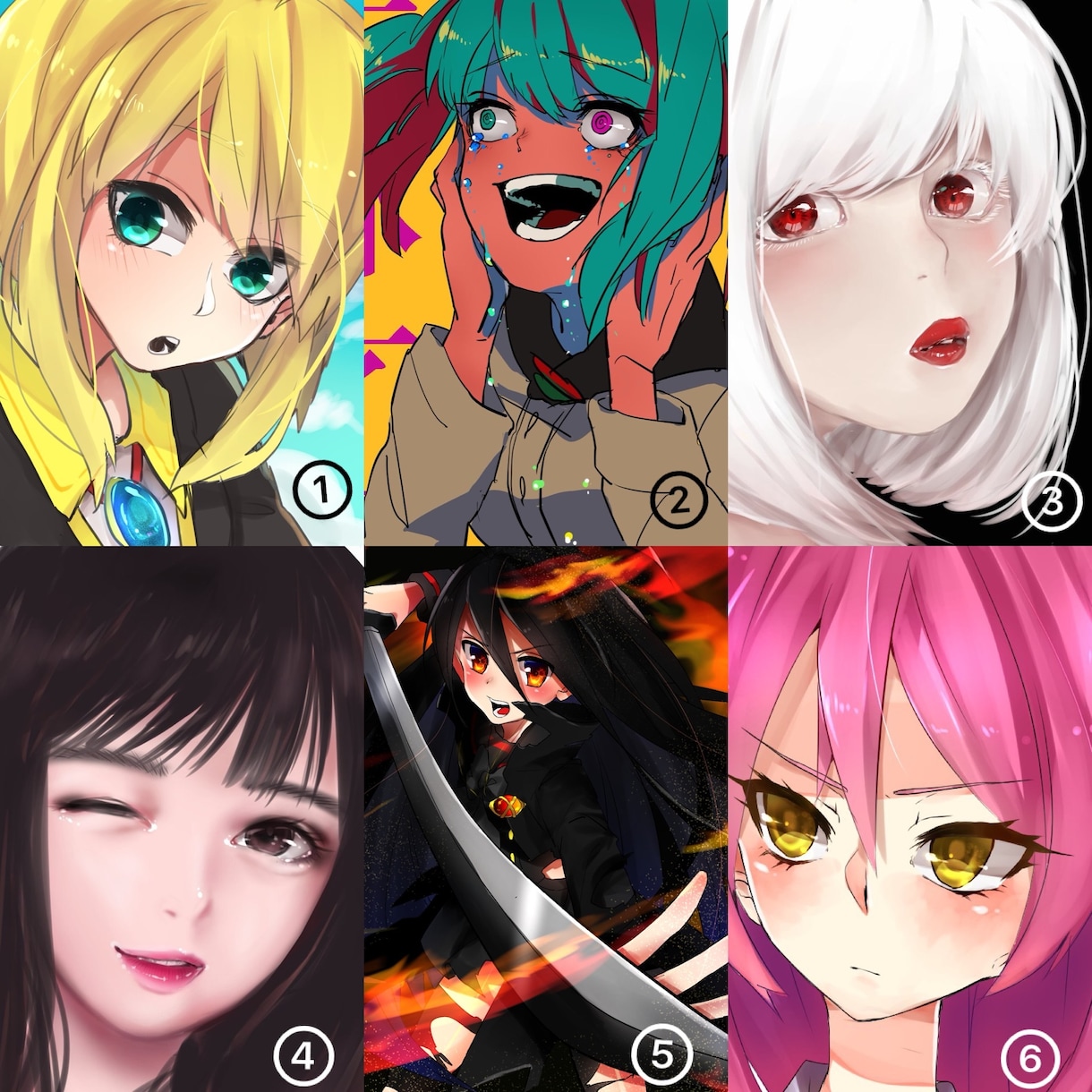 色鮮やかなイラスト描きます プレゼントや挿絵などに。萌絵、かっこいい絵なんでもok！ イメージ2