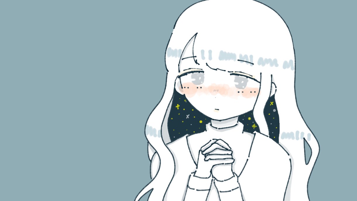 シンプルでゆるふわなイラストを描きます SNSアイコン、MV用一枚絵等用途は自由◎ イメージ1