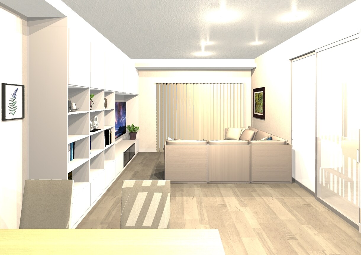 マンション1室オールプラン　建築パース作成します マンションのお部屋、全てパースで気になる所を確認できます イメージ5