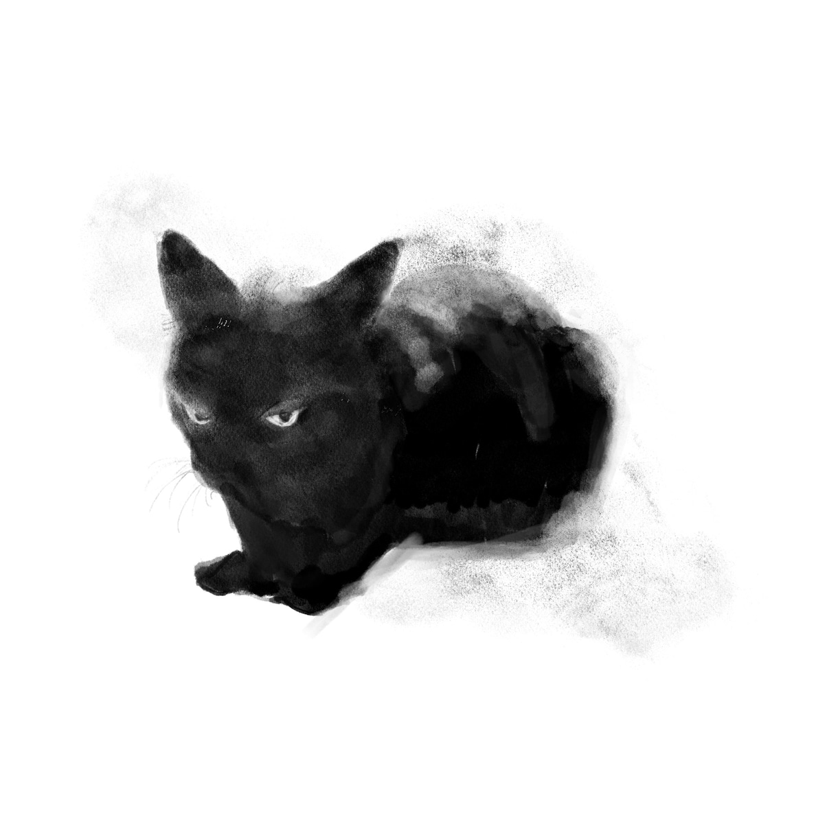 ほんわか暖かい雰囲気のモノクロイラストを描きます 柔らかい雰囲気のアイコンや挿絵のモノクロイラストが欲しい方へ イメージ2