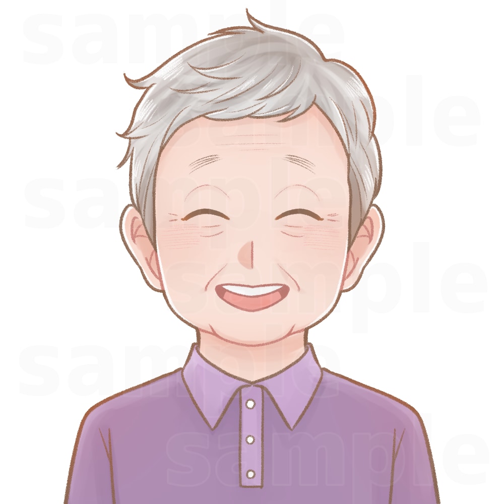 シンプルほんわかな似顔絵描きます 少しゆるくてほっこりする似顔絵イラスト イメージ7