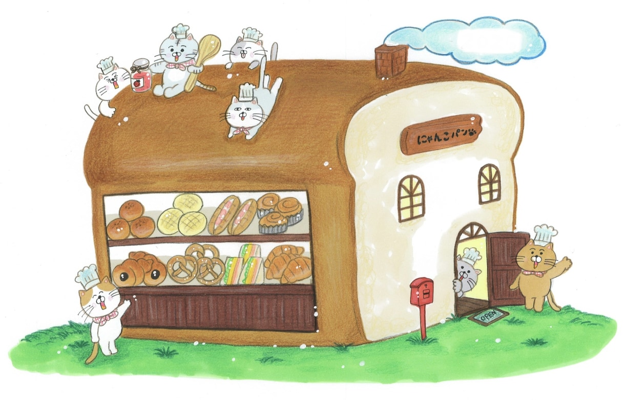 完全手描きイラスト！あなたのお話を絵本にします 元・絵本出版社の編集者が、あなたが考えたお話を絵本にします！ イメージ3
