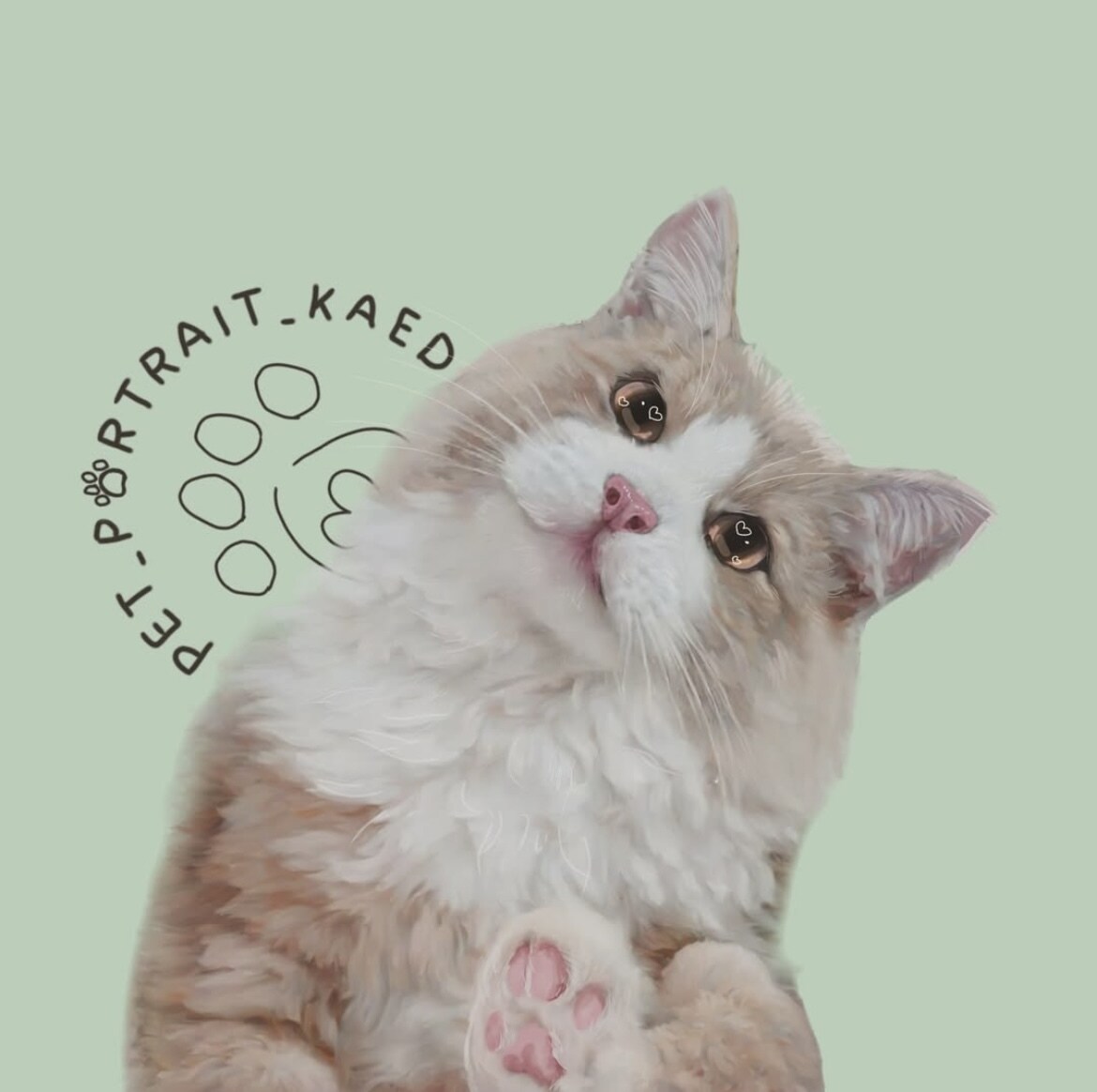 お写真をもとに温もりのあるペットの似顔絵制作します ※こちらの似顔絵は現在停止中となります※ イメージ1