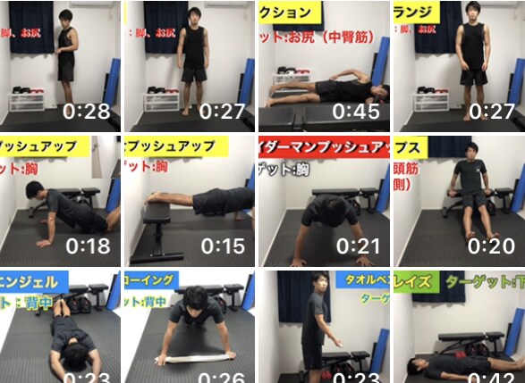 自宅でできるトレーニングメニューを提供いたします あなたにあったトレーニングメニューを動画つきで提案します イメージ1