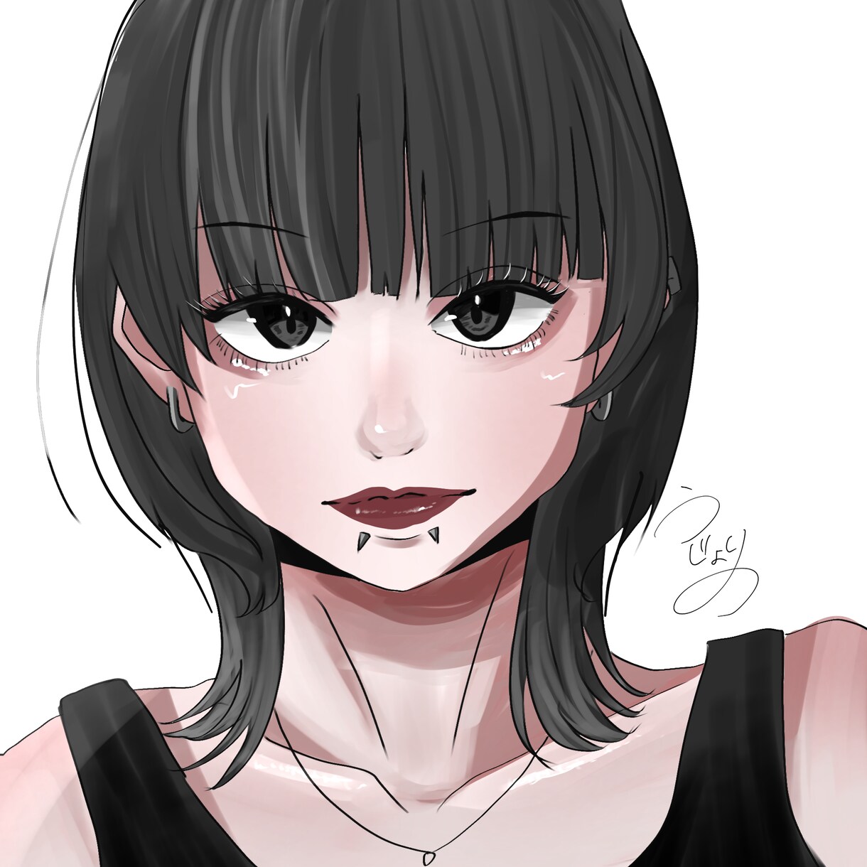 オリジナルキャラクターなどのイラストを制作します 暗めの絵柄ですm(*_ _)m イメージ1