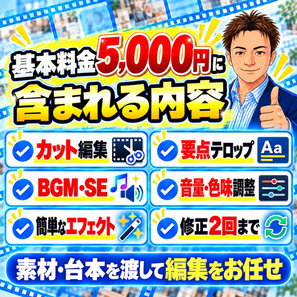素材・台本がある方向け｜ショート動画編集代行します 支給素材を見やすくテンポのよい縦型動画に仕上げます イメージ3