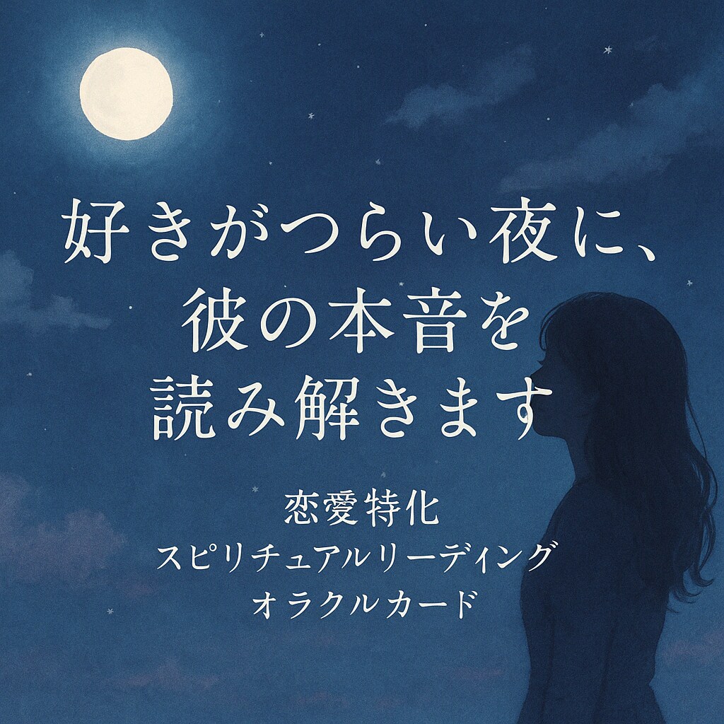 返信が来ない彼。気持ちを読み解きます 恋愛に悩むあなたへ、優しく確かな言葉を届けます イメージ1