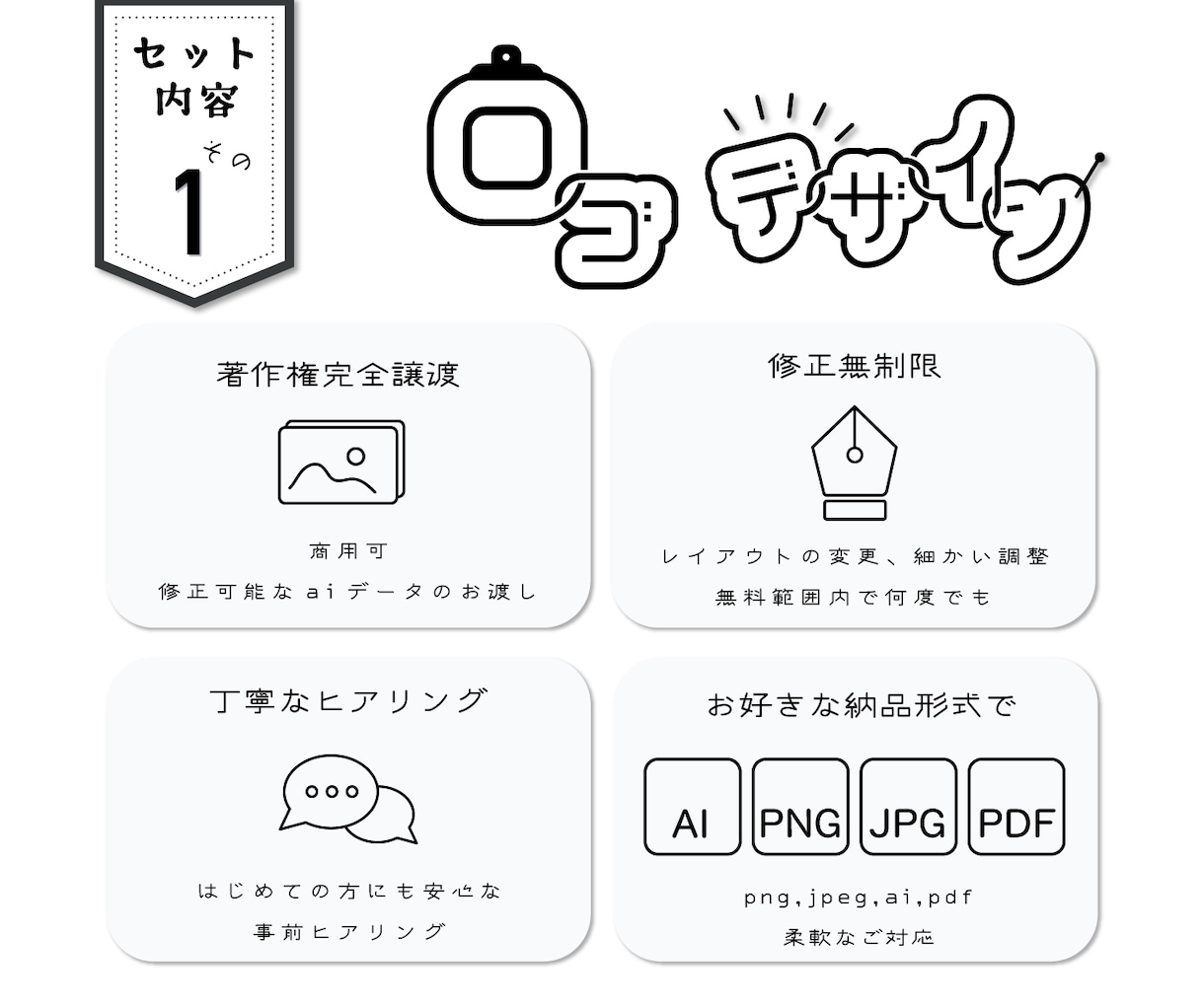 ロゴ、名刺、HP！セットでお手頃に制作いたます 開業に必要な３点セットをお手軽に！おしゃれに制作いたします！ イメージ2