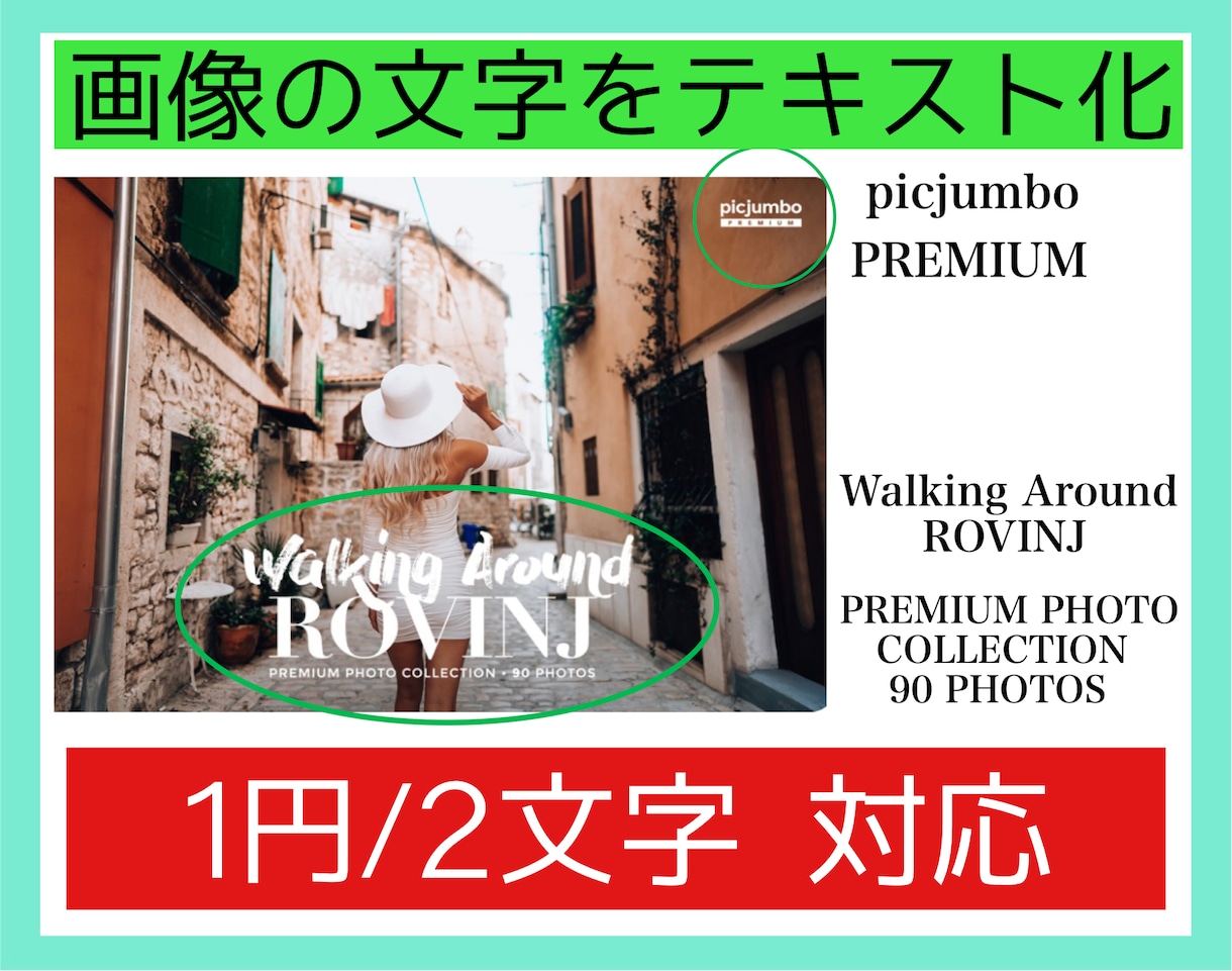 2文字1円！画像、写真の文字をテキスト化します 日本語、中国語、手書きもOK！PDF、資料、画像の文字起こし イメージ1