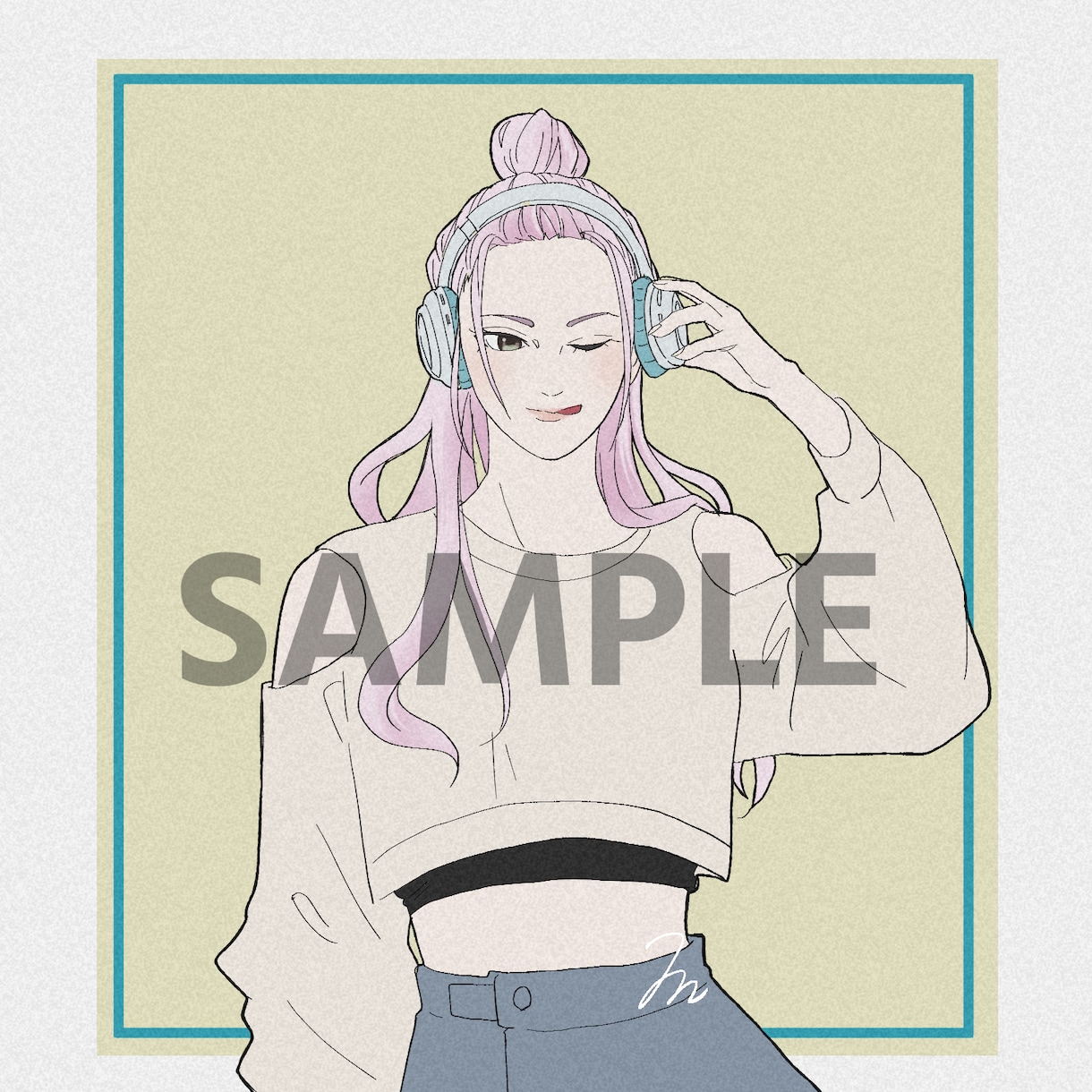 シンプル・おしゃれなイラスト描きます おしゃれなイラスト描きます！SNSアイコンにも！ イメージ2